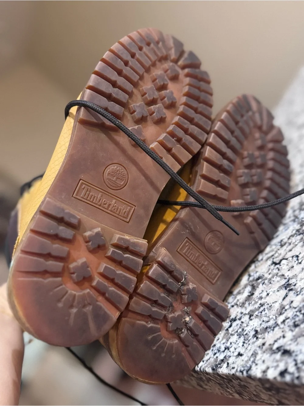 Timberland Wheat/ Brown Lace-Up Work Boots